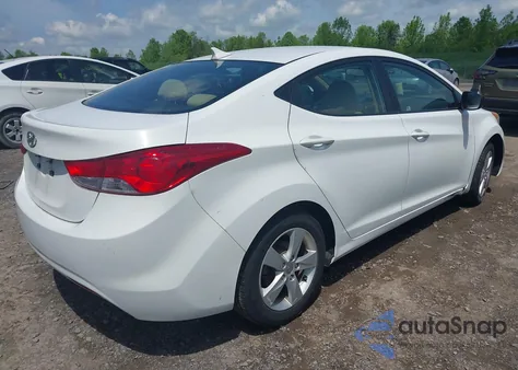 2013 Hyundai Elantra Gls из США, поврежденный, VIN 5NPDH4AEXDH272009